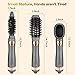 Crystal Rabbit Upgraded Detachable Hair Dryer Brush,1000W,3 Heat Settings,3 in 1 One-Step Hot Air Brush Kit with Negative Ion Curling Dryer Brush & Volumizer with Interchangeable Brush Heads,Goldenthumb 2