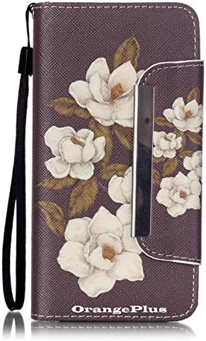 A3 2016 Case, Galaxy A3 2016 Wallet Case, OrangePlus ® Samsung Galaxy A3 2016 Case, Folio Flip PU Leather Wallet Stand Case Cover for Samsung Galaxy A3 2016 A310 (White Lotus)