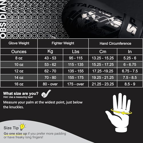 Starpro Boxing Gloves - 8oz 10oz 12oz 14oz 16oz - Vegan Leather Gloves for Training Sparring with Waterproof Lining - Breathable Mesh - Hand Protection