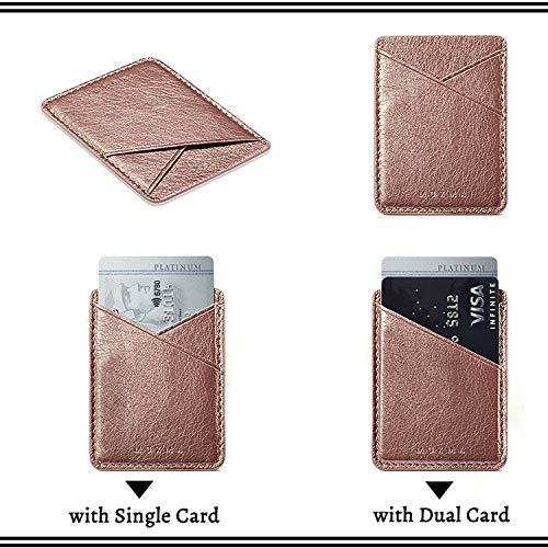 Cell Phone Stick On Wallet Card Holder Phone Pocket for iPhone,Samsung Android and All Smartphones