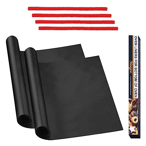 2 Pack Large Oven Liners for Bottom of Oven and 4 Pack Silicon Oven
