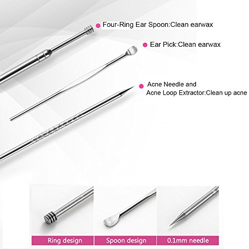 Women Manicure Set Manicure Pedicure Set Nail Clippers - Aooeou 18 In 1 Mens Stainless Steel Professional Pedicure Kit Nail Scissors Grooming Kit with Leather Travel Case Tools (Rose) - Thumbnail 5