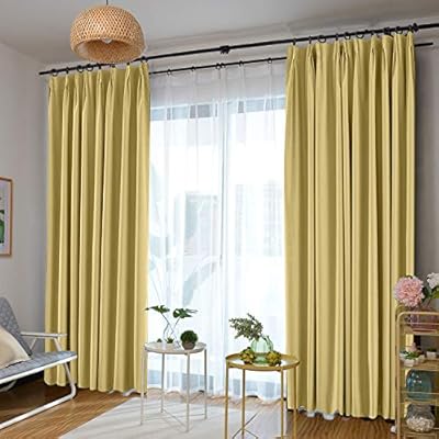 Amazon Com Prim Blackout Curtain Khaki Eclipse Pinch Pleat