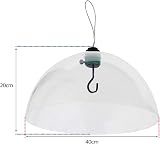 Spares2Go Squirrel Baffle Dome Kit 40cm Universal Fitting Bird Feeder Guard view 9