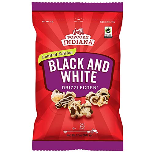 Popcorn, Indiana Drizzled Black and White Kettlecorn (17 Ounce)