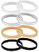 Aneco 4 Pairs Anti-slip Metal Shirt Sleeve Holders Stretchy Garter Arm Bands Elastic Armbands, 4 Colors