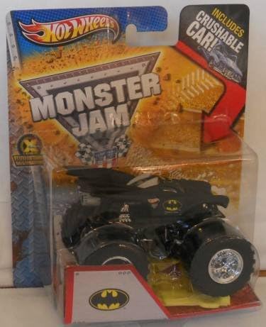Hot Wheels 2013 Monster Jam Batman Black Includes Crushable Car