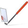 LEONTOOL Telescoping Auto Inspection Mirror 360° Swivel Head Rectangular Mechanic Mirror Extendable Mirror Up to 19.5" Long I