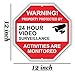 Video Surveillance Sign from Aluminum 12