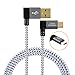 CableCreation Right Angle USB 2.0 A Male to Right Angle Micro USB B Male Cable, Micro USB Cable with Gold-Plated and Aluminium Case, 1 Meter/ 3.2ft, Space Gray