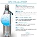 AquaFlask Insulated Double Wall Stainless Steel Water Bottle with Handle (Glossy Stainless Steel, 27-Ounce)