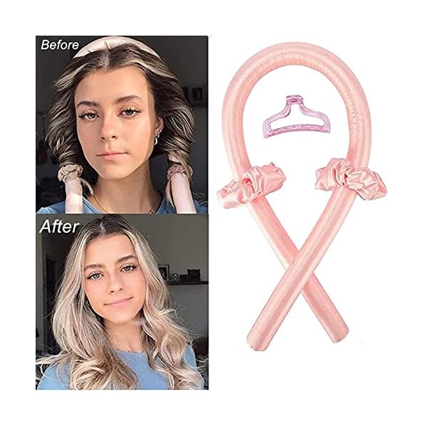 Heatless-Curlers-HeadbandHeatless-Curling-Rod-HeadbandBest-Lazy-DIY-Flexible-Soft-Foam-Styling-No-Heat-Hair-Curlers-Set-Including-User-Manual-for-Long-Medium-Hair-You-Can-Sleep-In-Overnight Tik Tok Heatless Curling Rod Headband, No Heat Lazy Silk Curler Hair Rollers Set,Best DIY Flexible Lightweight Soft Foam…