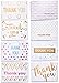 Thank You Cards - Premium Thank You Notes - Bulk Thank You Cards Set in 8 Unique Designs - Includes 40 Cute Thank You Cards and Kraft Envelopes 4x6 inches - Blank Inside