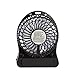 innobay Personal Fan Rechargeable Battery Operated with LED Light, Quiet (4-inch, Black)