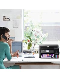 Epson Workforce ET 3750 EcoTank Impresora multitanque de color inalámbrico todo en uno con escáner, copiadora y Ethernet (refractada certificada)