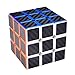Puzzle Cube, Haip 3x3x3 Carbon Fiber Sticker Speed Smooth Magic Cube Puzzle Cube Black