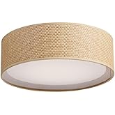 Maxim Lighting 10230GC Prime-120/277V 18W 1 LED Flush Mount-16 Inches Wide by 5.5 inches high, Finish Color: Grass Cloth