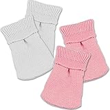 Sophia's Fits 18 Inch American Girl Dolls, 2 Pair Doll Sock Set of Pink & White Doll Socks