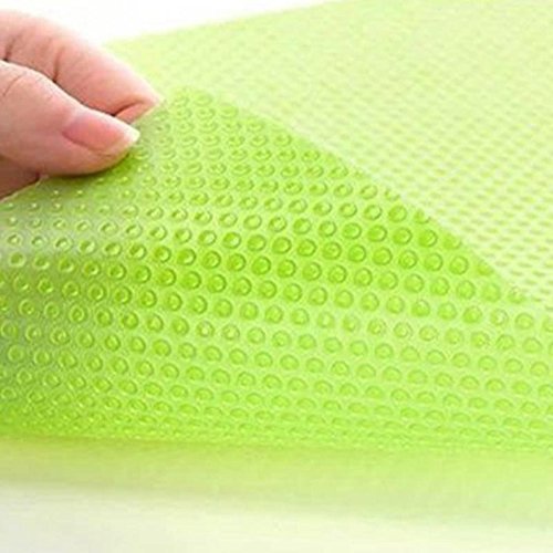 Yosoo 4 pcs/set 29cm45cm Fashion Refrigerator pad Antibacterial antifouling Mildew Moisture absorption Preserving Pad Refrigerator Mats Fridge Base Cushion (Green)