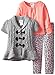 Little Lass Girls' 3 Piece Sweater Set Hi-Low Toggle