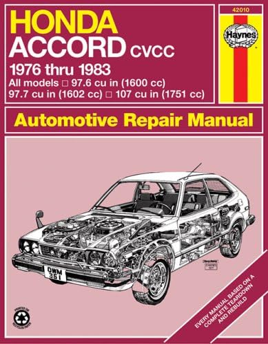 Honda Accord CVCC '76'83 (Haynes Repair Manuals)