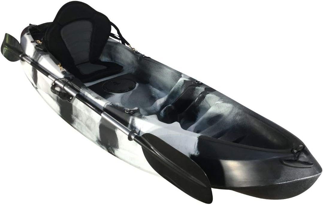 Cambridge Kayaks Unisex's sit on top kayak Single, Black and White
