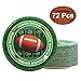 JOYIN 72 Pieces Touchdown Football Paper Plates Football Game Day Party Accessory Supplies (9 Inches Large)