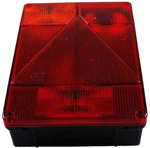 Radex Left multi-chamber 6800/10 without Indicator Light with Vertical Rear Light Rear Fog Lamp, Red