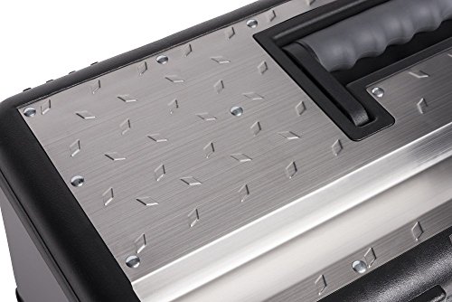 Kreher Profi Edelstahl Werkzeugkoffer Set : XXL 23" Profi Koffer 58 x 30 x 25 cm + XL 18" Profi Koffer 47 x 23 x 20 cm. Abschließbar, mit Werkzeugträger, Metallverschlüssen, Ablängvorrichtung. – Bild 6