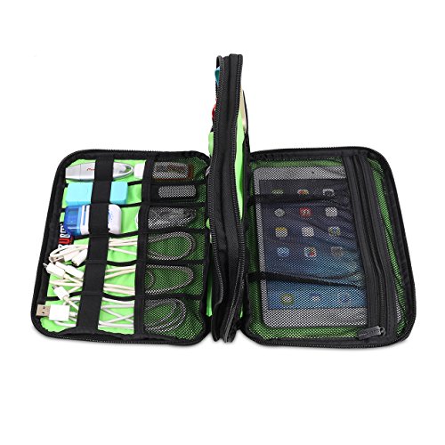 BUBM-Double-Layer-Travel-Gear-Organizer-Electronics-Accessories-Bag-Two-layers-Black