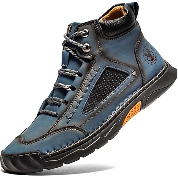 Flyland Men\'s Blue Lace Up Loafers Size 8 Faux leather Flyland Men\ main image 4