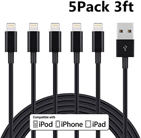 Cablex 5Pack 3FT Lightning Cable iPhone Charging Cord