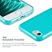 technext020 Turquoise Case for iPhone 7 / iPhone 8 / iPhone SE 2nd Generation, MATTE Shockproof Ultra Slim Fit Silicone TPU Soft Gel Rubber Cover Protective Back Bumper