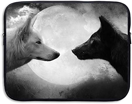 Jess Laptop Sleeve Bag White Black Wolf Cover Computer Liner Package Protective Case Waterproof Computer Portable Bags