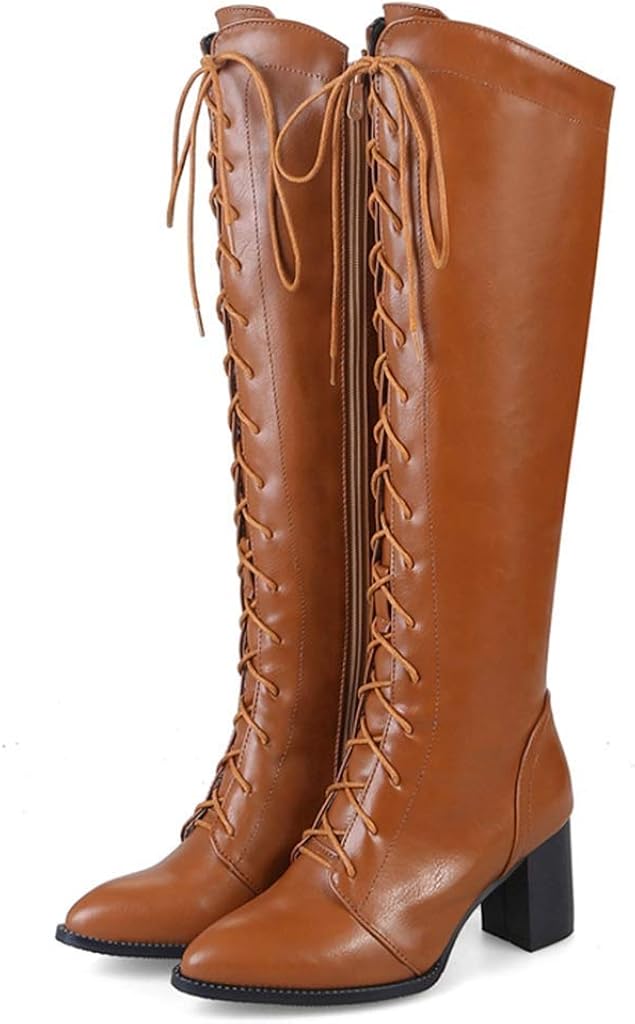 tall dress boots low heel