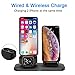 Wireless Charger, 3 in 1 Charging Station for A pple, Wireless Charging Stand A pple Watch Charger for A pple Watch and i Phone Air pod Compatible for i Watch 5-1 Air pods1 2 i Phone X/XS/XR/Xs Max/