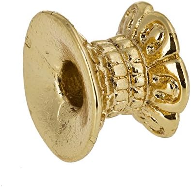 30pc Gold Plated Drum Shape Spacer Beads for Jewelry Making A1382