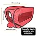 Happy Pet Travel Time Pop Up Pet Kennel Set. Be Prepared Collapsible Pet Condo in Zipper Pouch. Plus Foldable Food Water Bowls, Fleece Blanket, Crate Training E-Book. Dogs, Cats, Bunnies to 20 lbs.