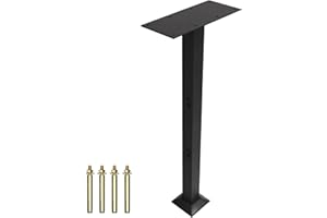 MEIYIHUI 40.3" H Heavy Duty Outside Mailbox Post, Steel Mailbox Stand, Mounting Stand for Concrete
