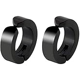 Non-Piercing Stainless Steel Clip On Earrings No pierced Ear Fake Cuff Hoops Earrings Set