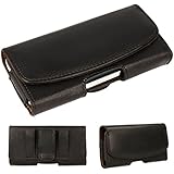 TECHGEAR&reg; [CAPSULE Holster Pouch] Horizontal PU Leather Pouch Case Cover with Belt Clip Loop to Fit Apple IPhone 5s, iPhone 5, iPhone SE