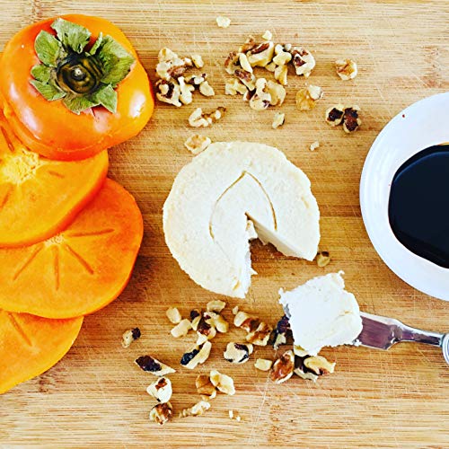 MACADAMIA NUT "BRIE": DAIRY-FREE, GLUTEN-FREE, SOY-FREE. MADE IN HAWAII. A plant-based, semi-soft and spreadable rindless Brie alternative.