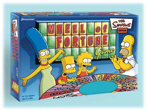 Board Games The Simpsons Wheel Of Fortune Game Pressman Toys Games