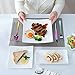 KISSWILL Travel Utensils with Case, Healthy & Eco-Friendly 8 Pieces Rainbow Color Travel Silverware for Hiking Traveling Camping or Lunch Box, Portable Utensil Set, Dishwasher Safe