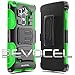 Evocel Generation Series Phone Case Compatible with G Vista 2 (2015 Release) with HD Screen Protector and Belt Clip Holster, Green