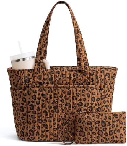 Amazon.com | Bagstellar Corduroy Tote Bag for Women, 17 Pockets