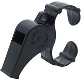 Acme 660F Thunderer Plastic Whistle With Finger Grip Regular, Black