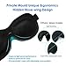 Sleep Mask, Feagar 2 Pack Eyeshade with 1 Pair Ear Plugs for Men and women/3D Contoured Night Blindfold Eye Cover for REM Sleeping, Travel, Shift Work, Naps, Camping