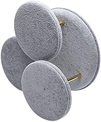 Funnuf Table Shape Stand Jewelry Display Necklace Earring Bracelet Holder Organizer Rack Grey Velvet