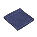 Linteum Textile Face Towel Set, 12x12 Inch, 100% Soft Cotton, 16 Single Ring Spun Washcloths, Absorbent & Durable Face Towel for Household, Spa, Gym and Hotels - 12 Pack (Navy Blue)